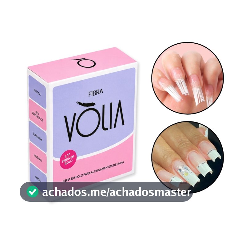 Fibra de Vidro para Alongamento de Unhas Vòlia Rolo 4 Metros Unha Manicure Nail Designer Gel