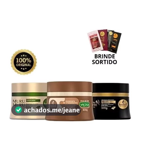 Cronograma Haskell Cavalo Forte, Murumuru e Doce de Leite 300g