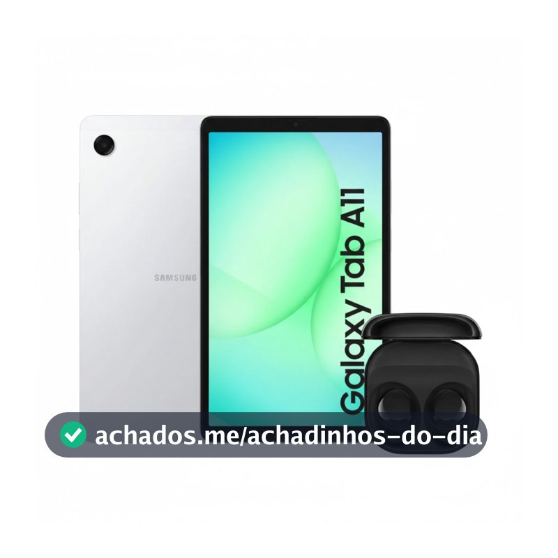 Kit Tablet Samsung Galaxy Tab A11 64GB + Fone Galaxy Buds Core R410