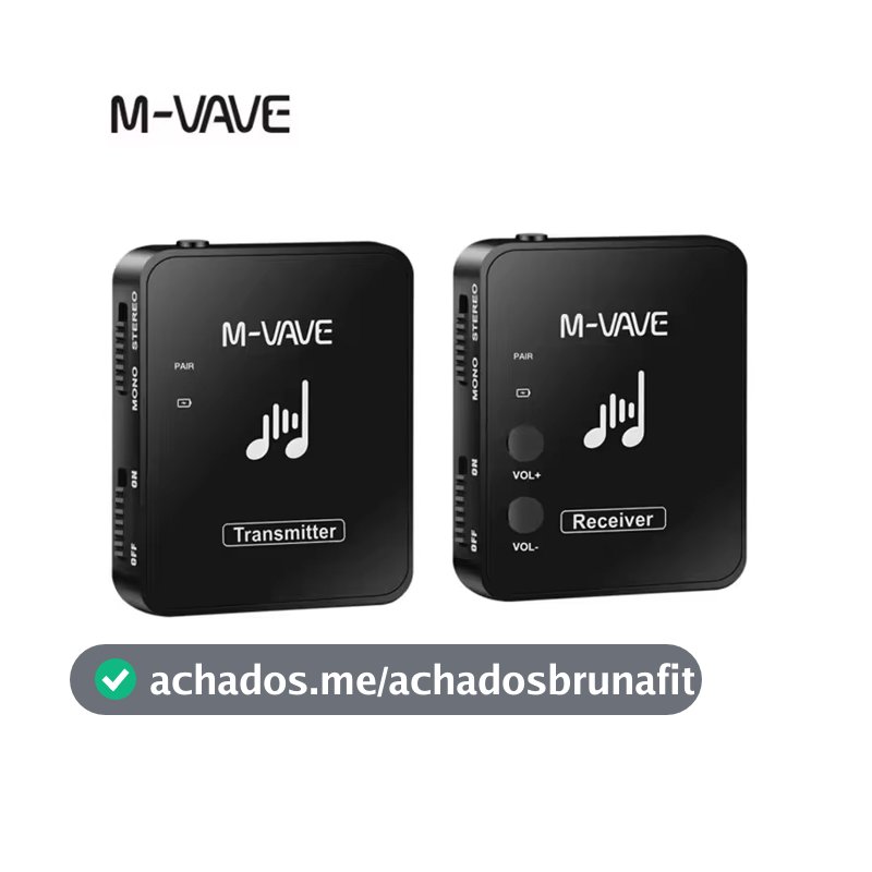 M-vave WP-10 Auscultador de transmissão sem fios 2.4G MS-1 Monitor Sistema Transmissor Recetor Streaming para Estéreo