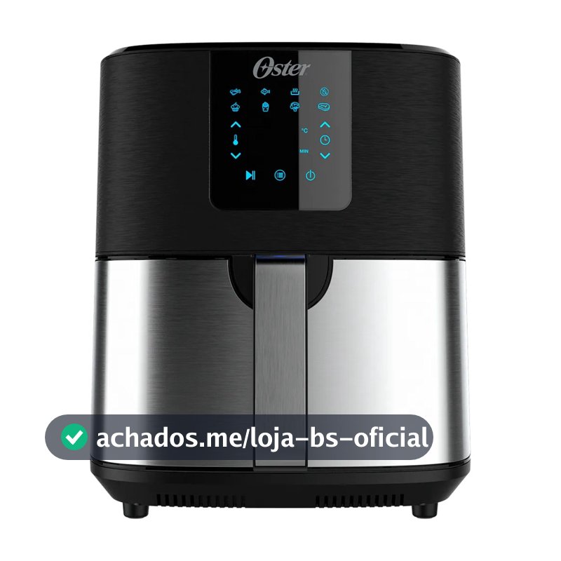 Fritadeira Ultra Digital 2 em 1 Oster Inox 4,8L 1500W com Painel Touch - 127V / 220V