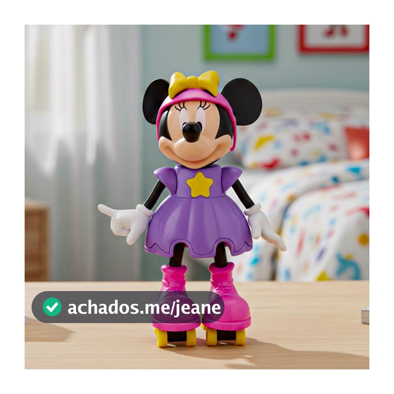 Boneca Minnie Patinadora Fala Frases Menina Original Disney 950 - Elka Brinquedos