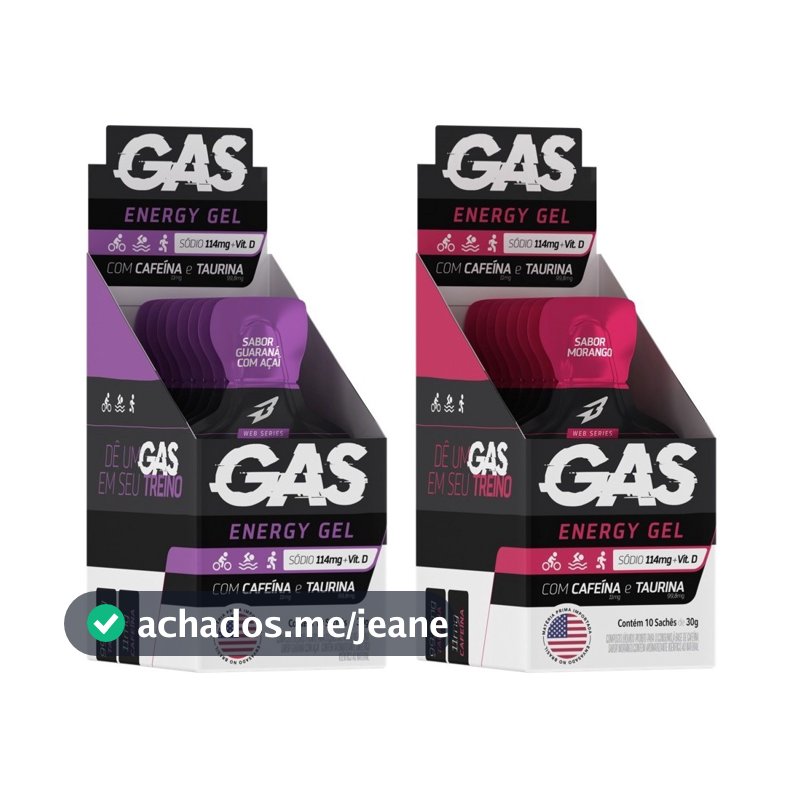 KIT 2x Gel Energético Carbo Gel 20 Sachês Bodyaction