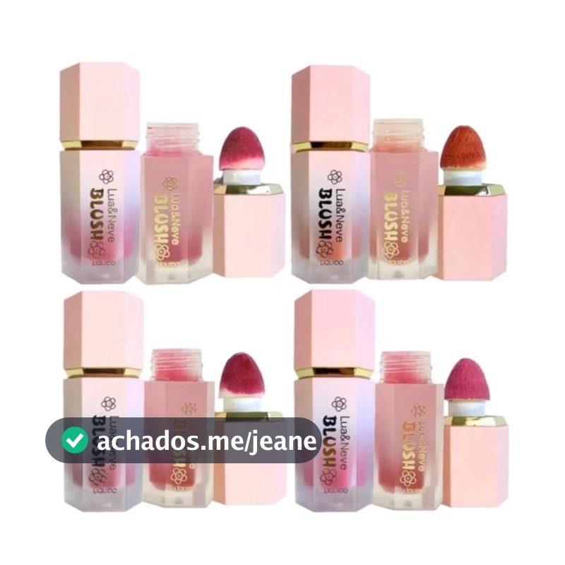 Lua e neve - Blush Liquido com Esponja