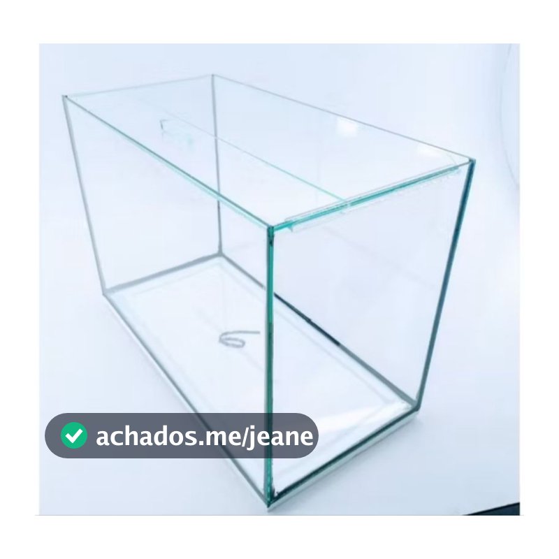 Aquário N6 45x21x28cm Retangular 26 Litros Beteira Vidro 3mm  incolor p/ peixes ornamental plantas natural e artificial