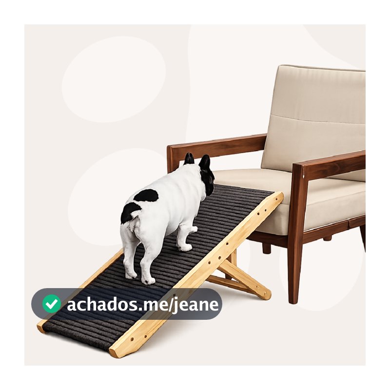 Rampa Pet P/ Cachorro Gato Antiderrapante Segura 50cm