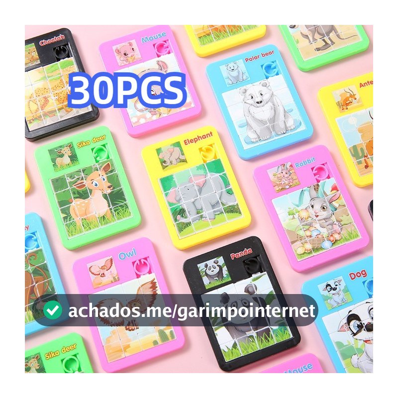 30 Peças/20/10 Quebra-Cabeça Deslizante De Animais 3-6 Anos Labirinto Brinquedo Presentes Escolares Infantis