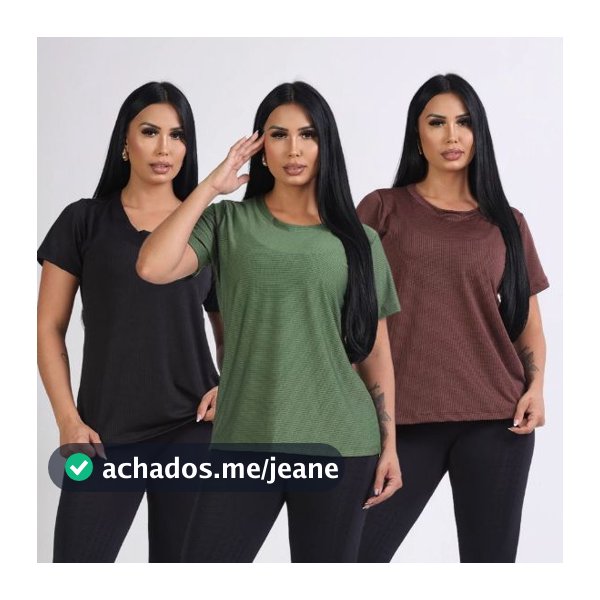 Kit 3 Camiseta Dray Fit furadinho Anti Odor e Anti Suor treino academia