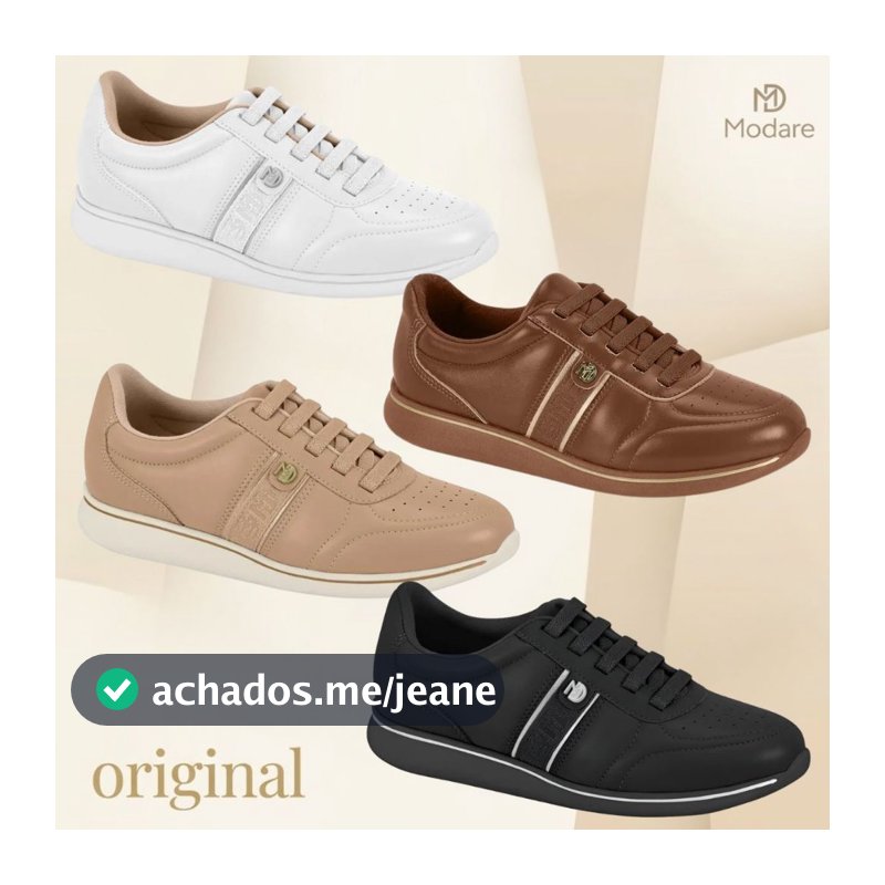 Tenis Modare Ortopedico Ultra Conforto Feminino Casual Macio Original Acolchoado