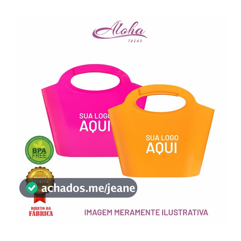 Kit 20 Bolsas Cooler 11 Litros Personalizadas - Balde de Gelo Bolsa Praia Piscina Cesta  Ice Bag Bolsa multiuso- Aloha