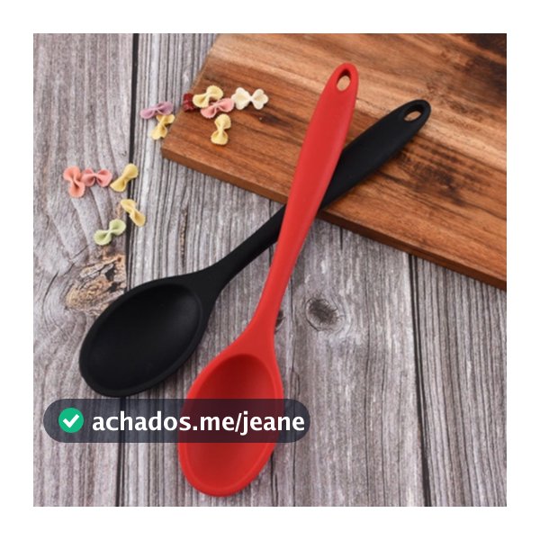 Colher de Silicone  Utensílio De Cozinha Arroz Fritar Mexer Conjunto Colher Silicone Colher  Espatula De SiliconeTalher
