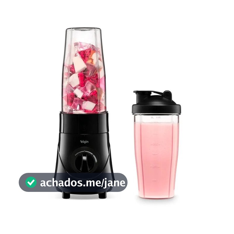 Liquidificador Portátil Blender Elgin Daily Blend 350w 750ml 2 Copos Preto
