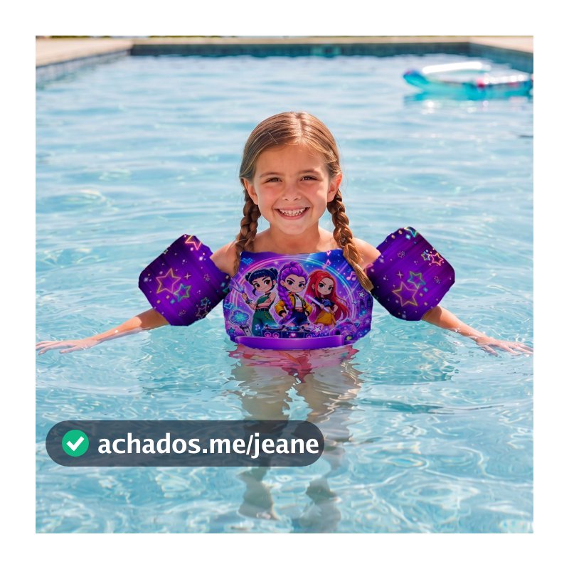 Colete Boia De Braço varias estampas feminino Piscina Verão Praia Infantil Kids menino Até 25kg Não Fura