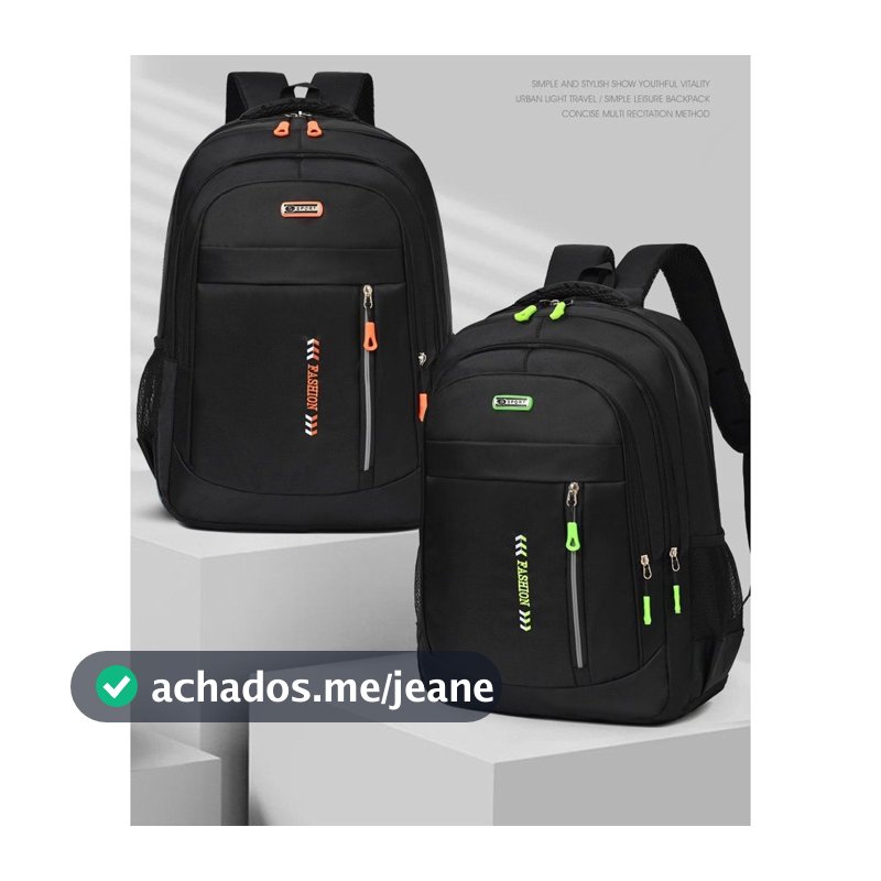 Mochila Bolsa Impermeável  Unissex 2025 para Escolar Viagem Esportiva e Notebook