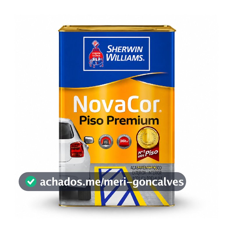 Tinta Piso Premium Acrílica Novacor Sherwin Williams Cores 18L