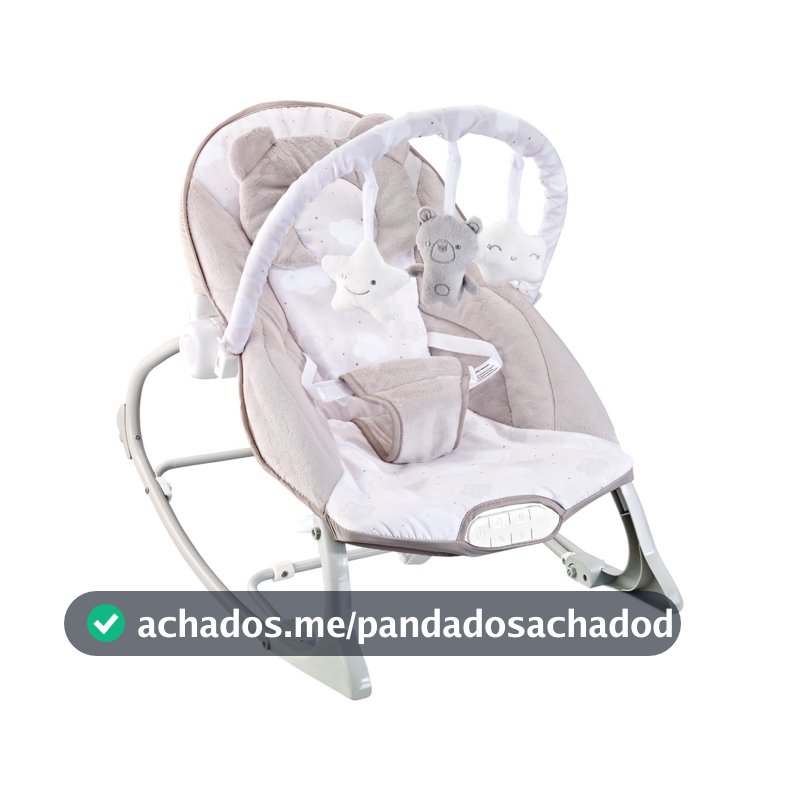 Cadeira de Descanso Bebê Musical ( Polar Bege) -  Maxi Baby( NÃO BALANÇA SOZINHA)