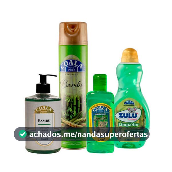 Kit Casa Limpa Coala/Zulu Perfumes - Bambu