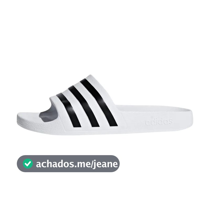Chinelo  Adidas Adilette Aqua Branco - Preto