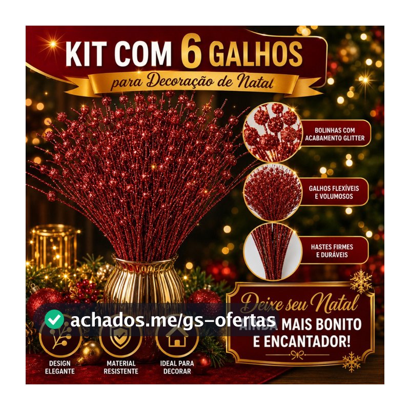 Enfeites De Natal Buque Galhos 45cm Bolha De Barba Longa Ouro E Prata Artificial Glitter Haste Decoração Árvore