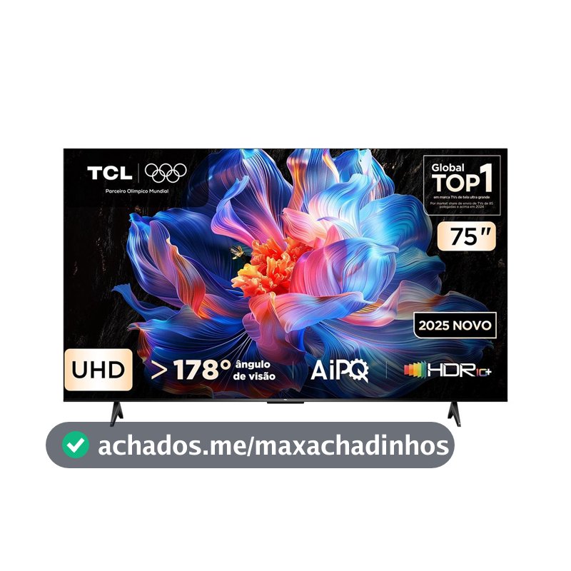 Smart Tv 75 Polegadas 4K 75P6K Google TV HDR10 Processador Aipq TCL