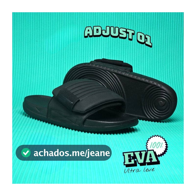 Chinelo Slide Adjustii Masculino Macio e Confotavel Papete Street Cria 2026 Promoção
