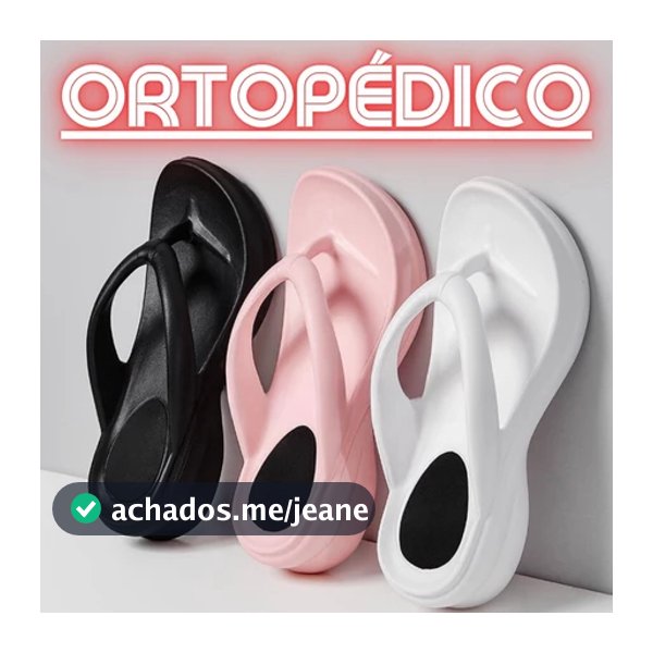 Chinelo Tamanco Ortopédico – Salto Leve, Confortável e Alívio para Esporão