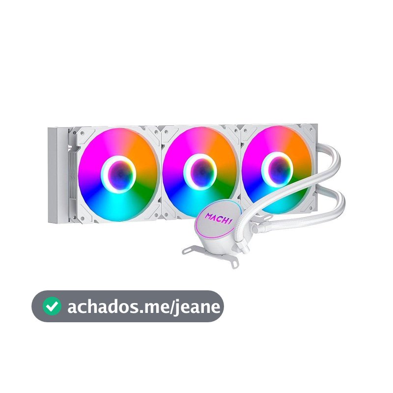 Water Cooler MACH1 Logic, RGB, 360mm, AMD e Intel, Branco - GK360W