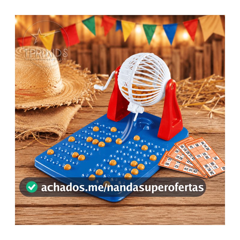 Brinquedo Infantil Bingo 48 Cartelas + 90 Bolinhas Globo Giratório Jogo Menino Menina Família Top 1