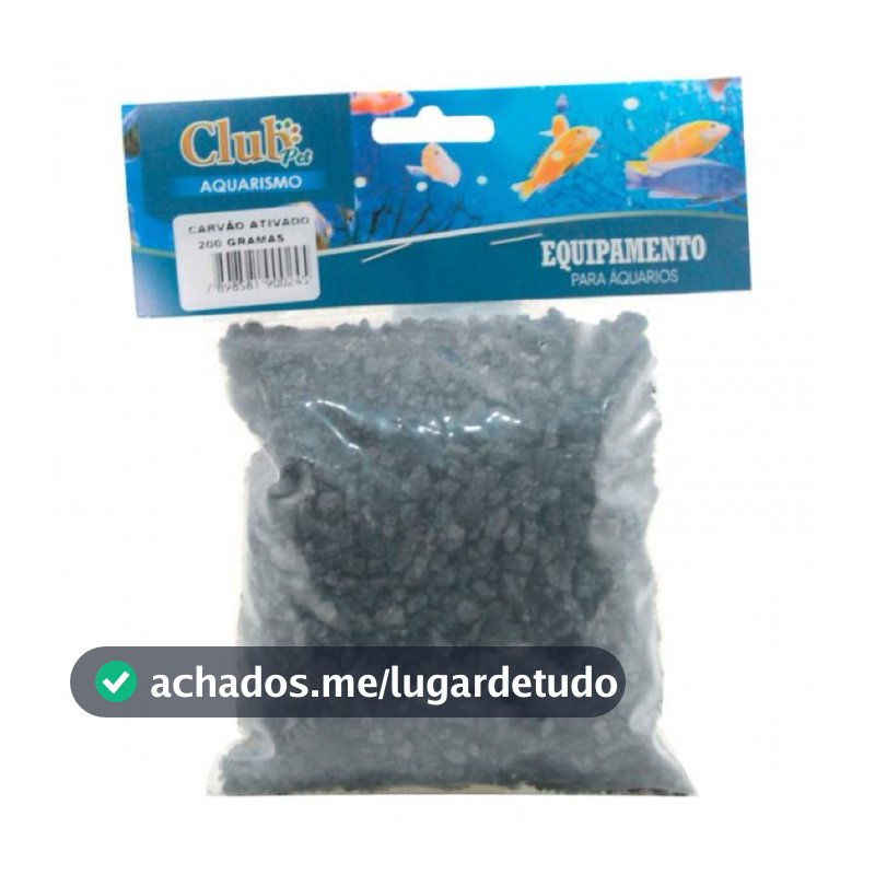 Carvão ativado Clubpet Aquarismo 200 gramas