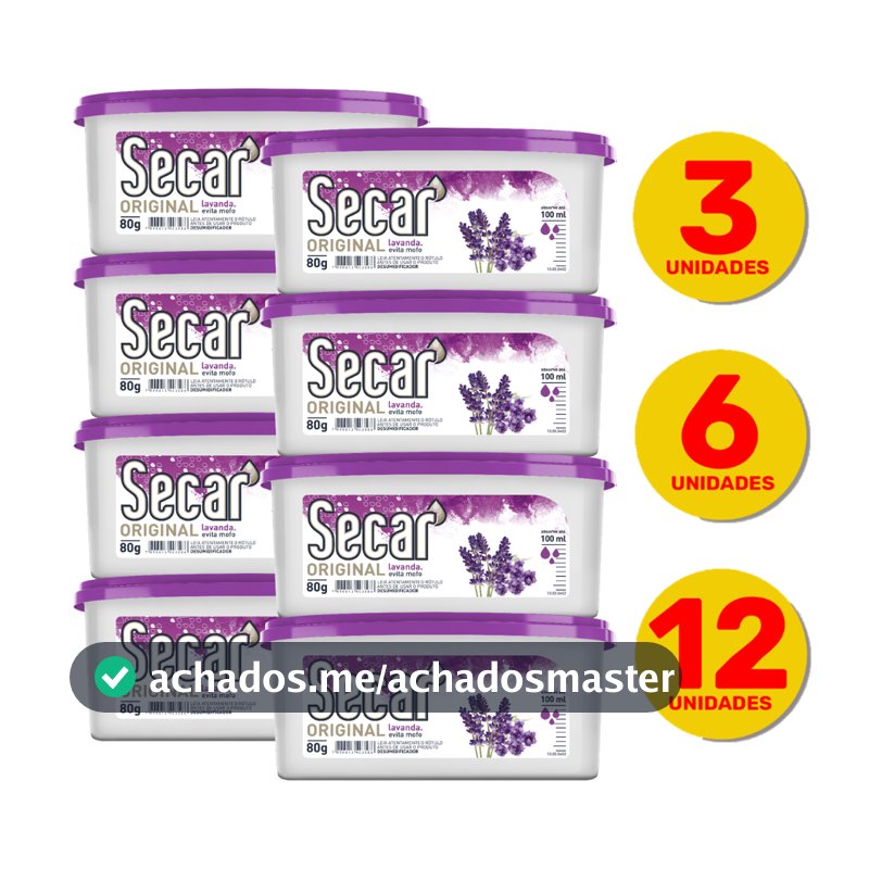 Kit Promocional Anti Mofo Secar 80g Evita Umidade Fungos Cheiro Guarda Gavetas Armários Roupas