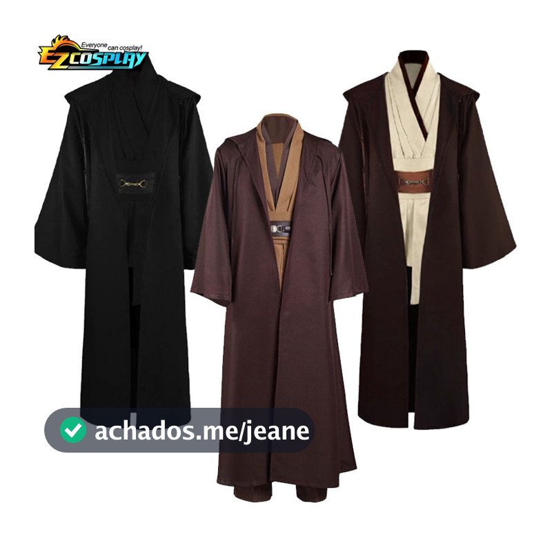 Star E War Obi Wan Kenobi Cosplay Traje De Cavaleiro Jedi Halloween Performance