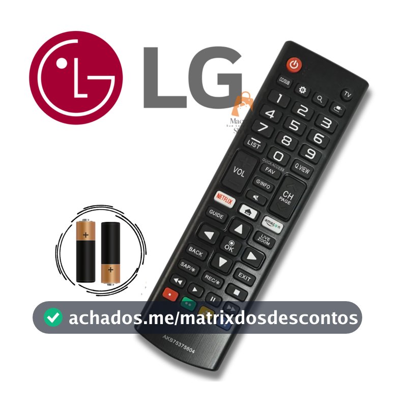 Controle Remoto Universal lg smart tv C/Pllha