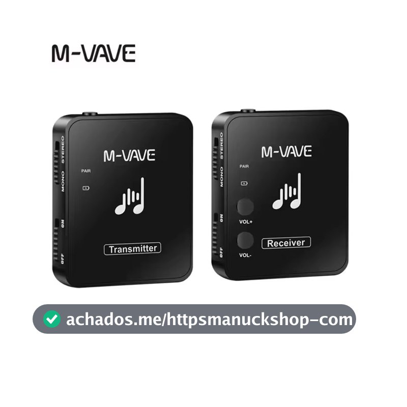 M-vave WP-10 Auscultador de transmissão sem fios 2.4G MS-1 Monitor Sistema Transmissor Recetor Streaming para Estéreo
