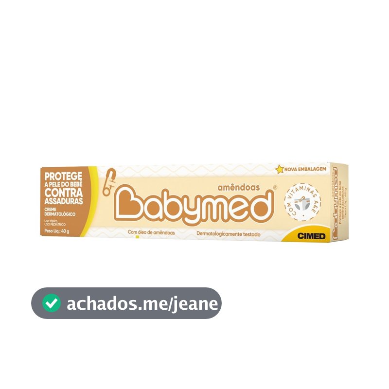 Pomada Para Prevenção De Assaduras Babymed Amêndoas 40g