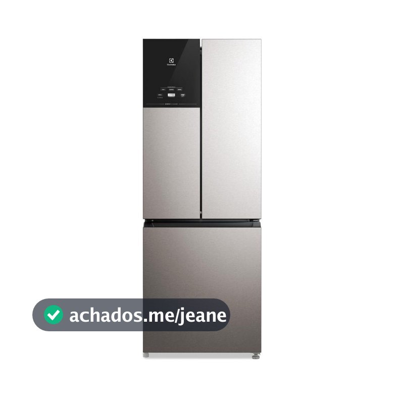 Geladeira Electrolux Frost Free Inverter 484L Efficient AutoSense 3 Portas Inox Look (IM7S)
