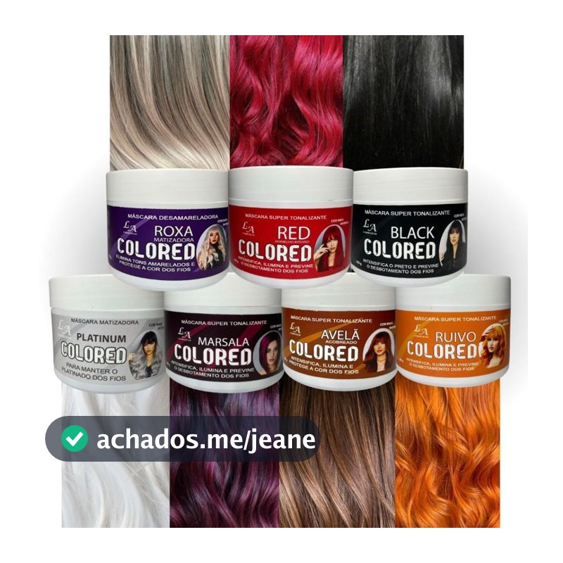 Máscara Matizadora Tonalizante - Sem Amônia - Resultado 100% Natural - L&A Cosméticos 300g Pronta Entrega