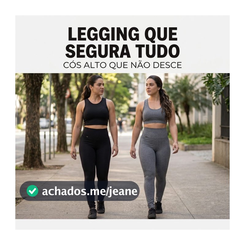 Calça Legging Feminina Suplex Cós Alto Empina Bumbum Básica Lisa Preta e Cinza Sem Transparência Dia a Dia