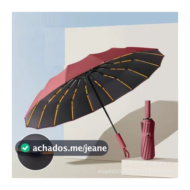Guarda Chuva Automático Sombrinha Grande Proteção Solar UV Reforçado Dobrável Envio Imediato Vários Modelos Colorido