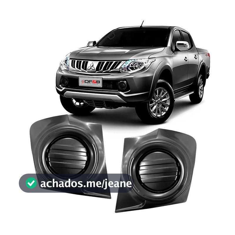 Grade Moldura Milha L200 Triton 16 17 18 19 20 FPI Sem furo