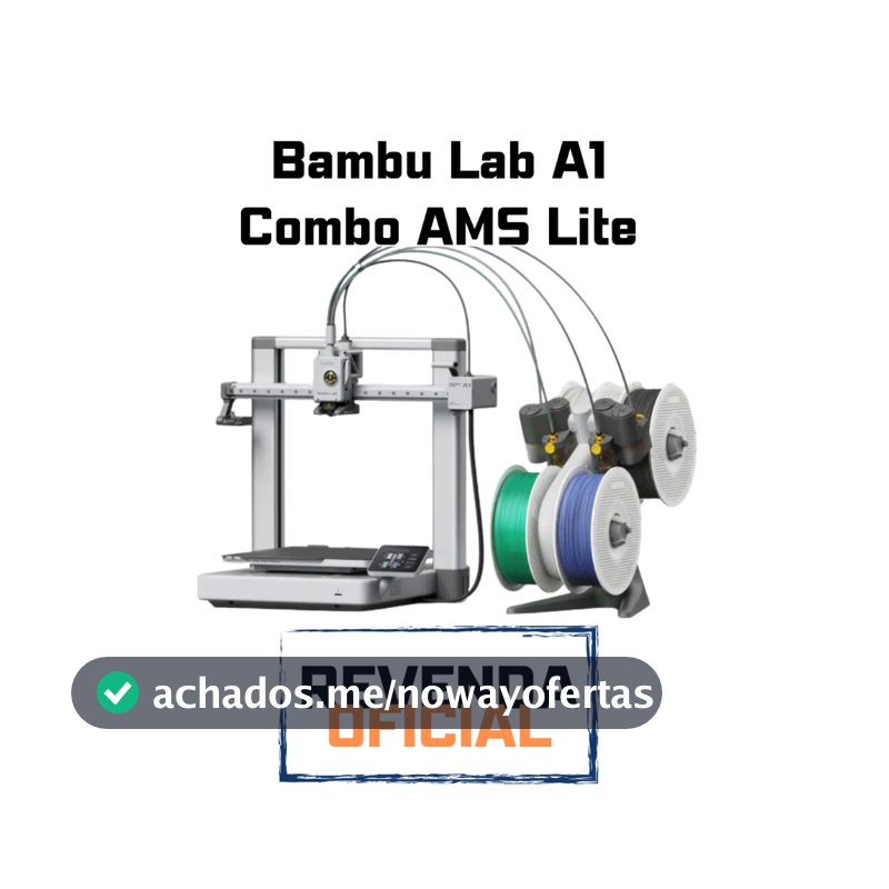 Impressora 3D Bambu Lab A1 combo/ou A1 sem ams c nota fiscal e garantia