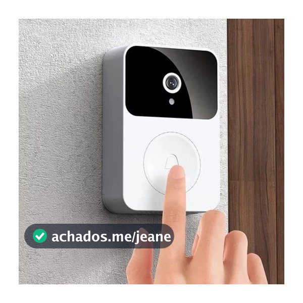 Campainha com câmera vídeo porteiro sem fio Wi-Fi HD perspectiva de casa inteligente