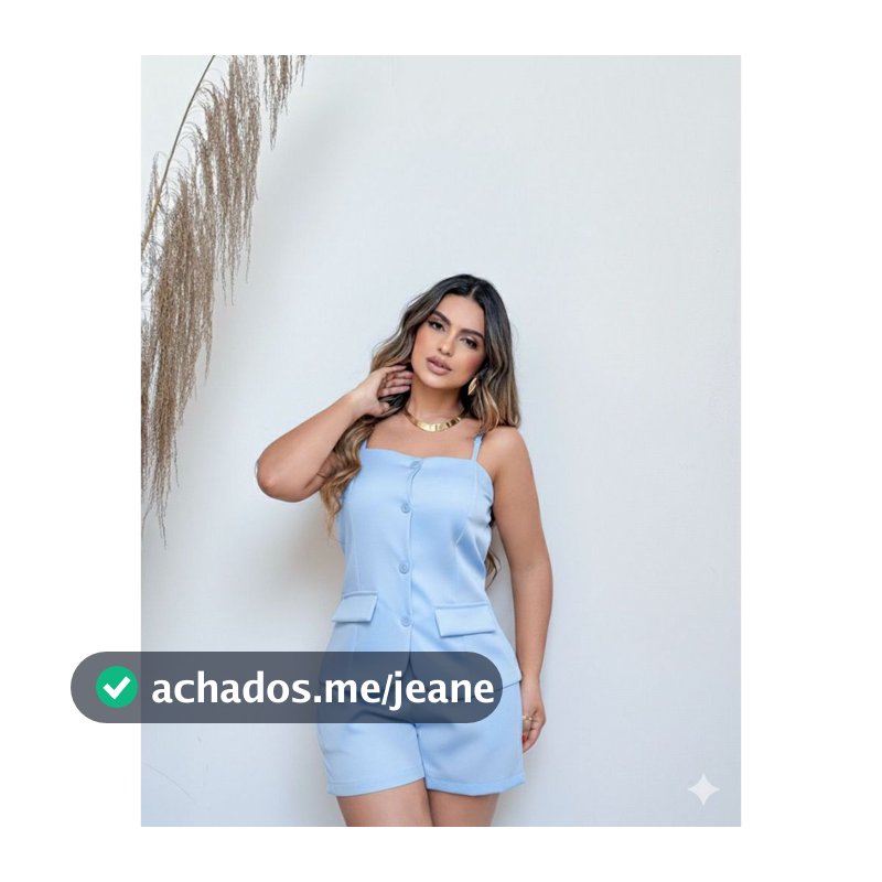 Conjunto Feminino Alfaiataria Short e Blusa de Alcinha Fabiola Elegante Casual Chic Moda Feminina M,G,GG,G1 e G2