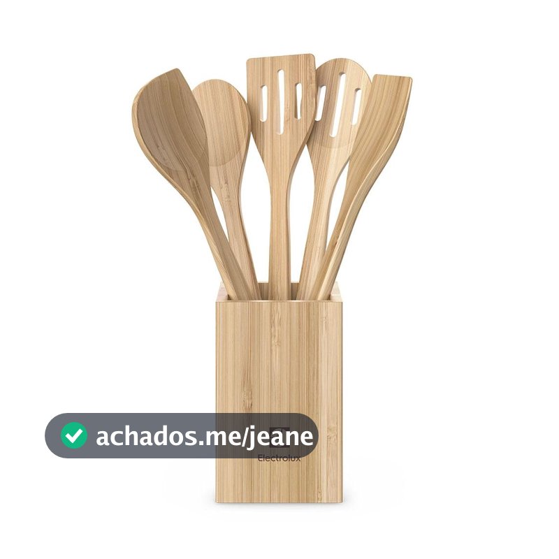 Conjunto de Utensílios de Bambu de 06 Peças
