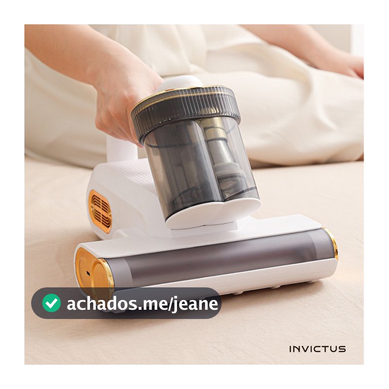 Removedor  Ácaros Portátil Elétrico Aspirador Esterilização de Estofados e Cama Sofá UV Sem Fio