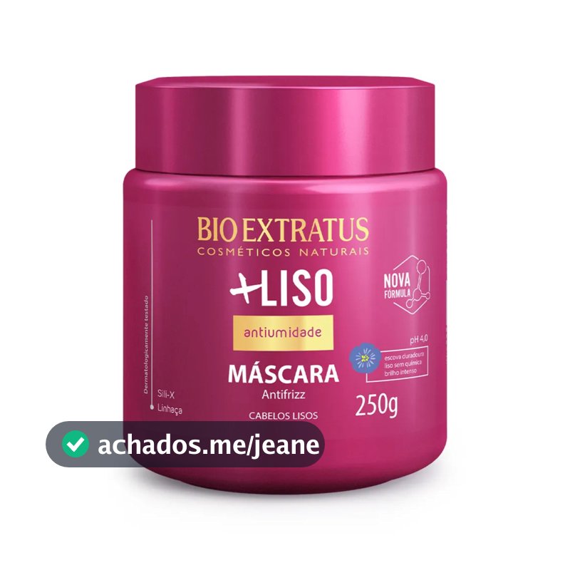 Máscara +Liso Bio Extratus 250g