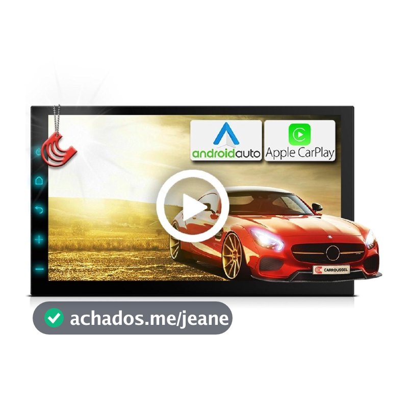 Tela Central Multimidia Mp5 7 polegada CarPlay AndroidAuto Espelhamento Universal Faaftech FT-MM-CM7