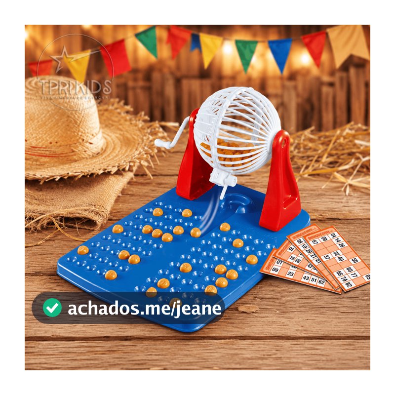 Brinquedo Infantil Bingo 48 Cartelas + 90 Bolinhas Globo Giratório Jogo Menino Menina Família Top 1