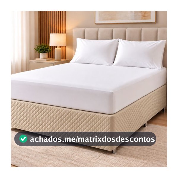 Saia Cama Box Com Elástico Casal Solteiro Queen King Size Matelado Ultrassônico Microfibra