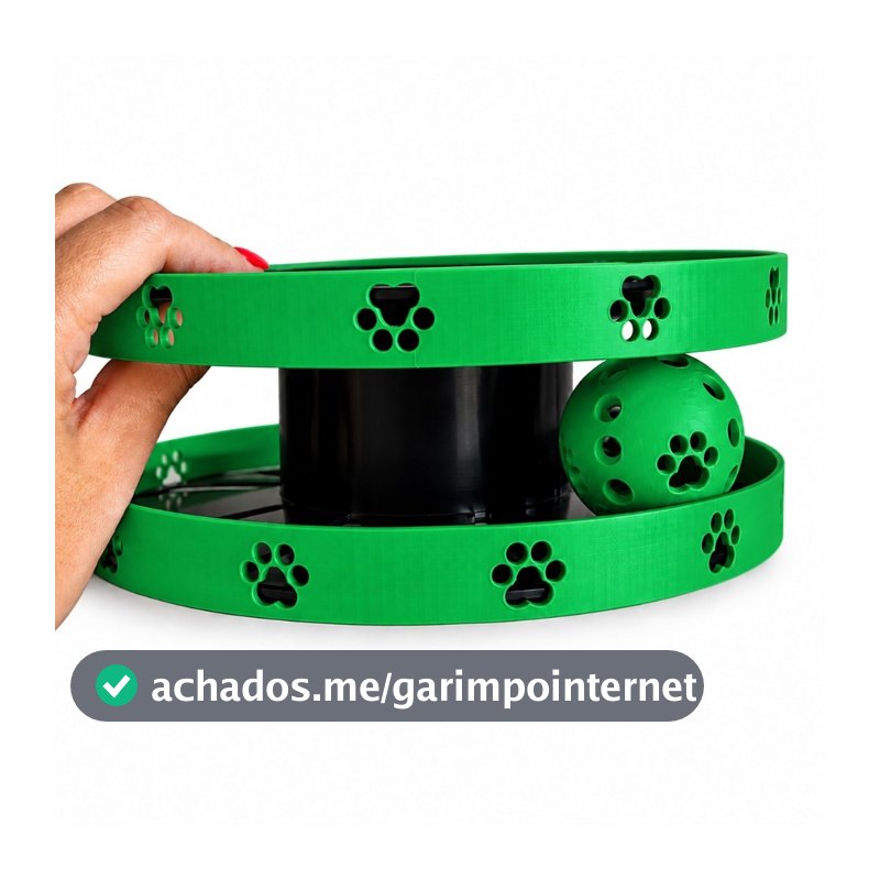 Brinquedo Interativo para Gatos Carretel Diversão  Petiscos
