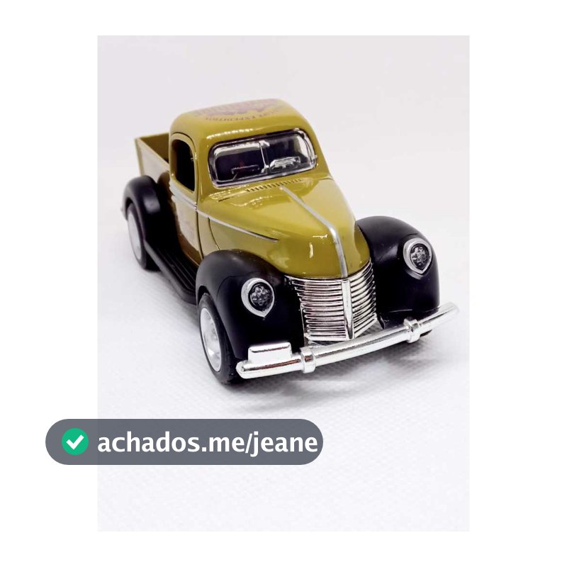 Miniatura Pick UP Ford F1 1940 1:36 metal Diecast colecionável